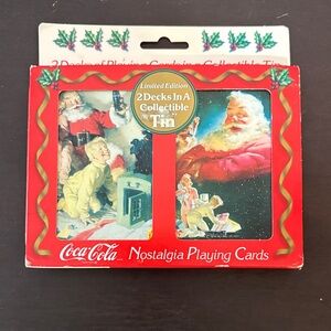 Coca Cola Nostalgia Playing Cards - Red and Gold